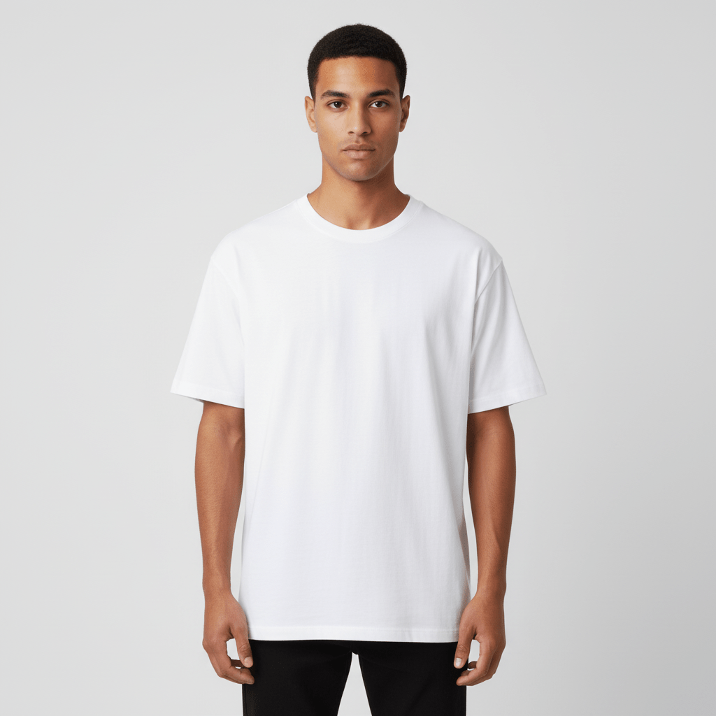 Men's Oversized Jacquard Texture Tee - Giordano Online