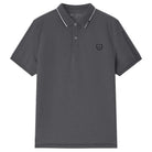 Men's Pique Flat Knit Collar Polo - Grey - Giordano
