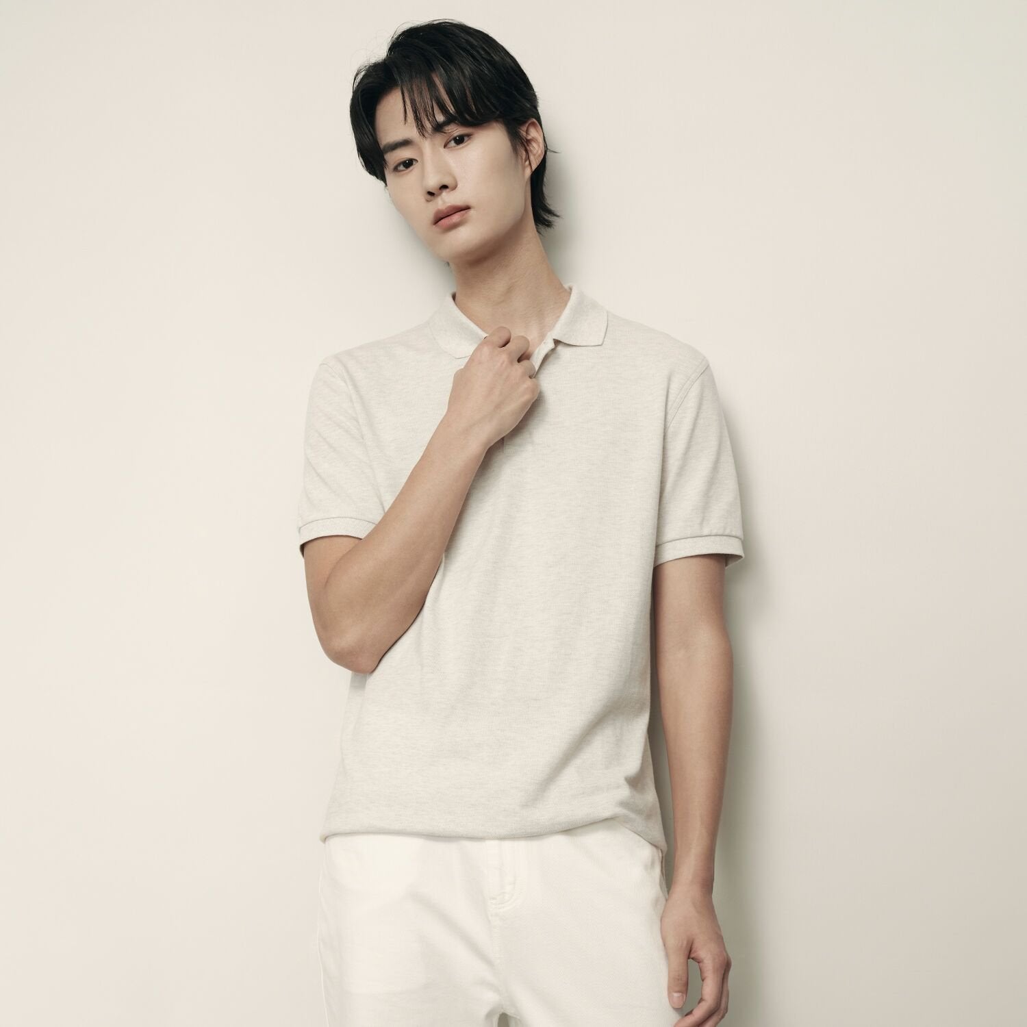 Men's Polo Shirt: Cotton Pique, Short Sleeve | Korea Collection - Giordano