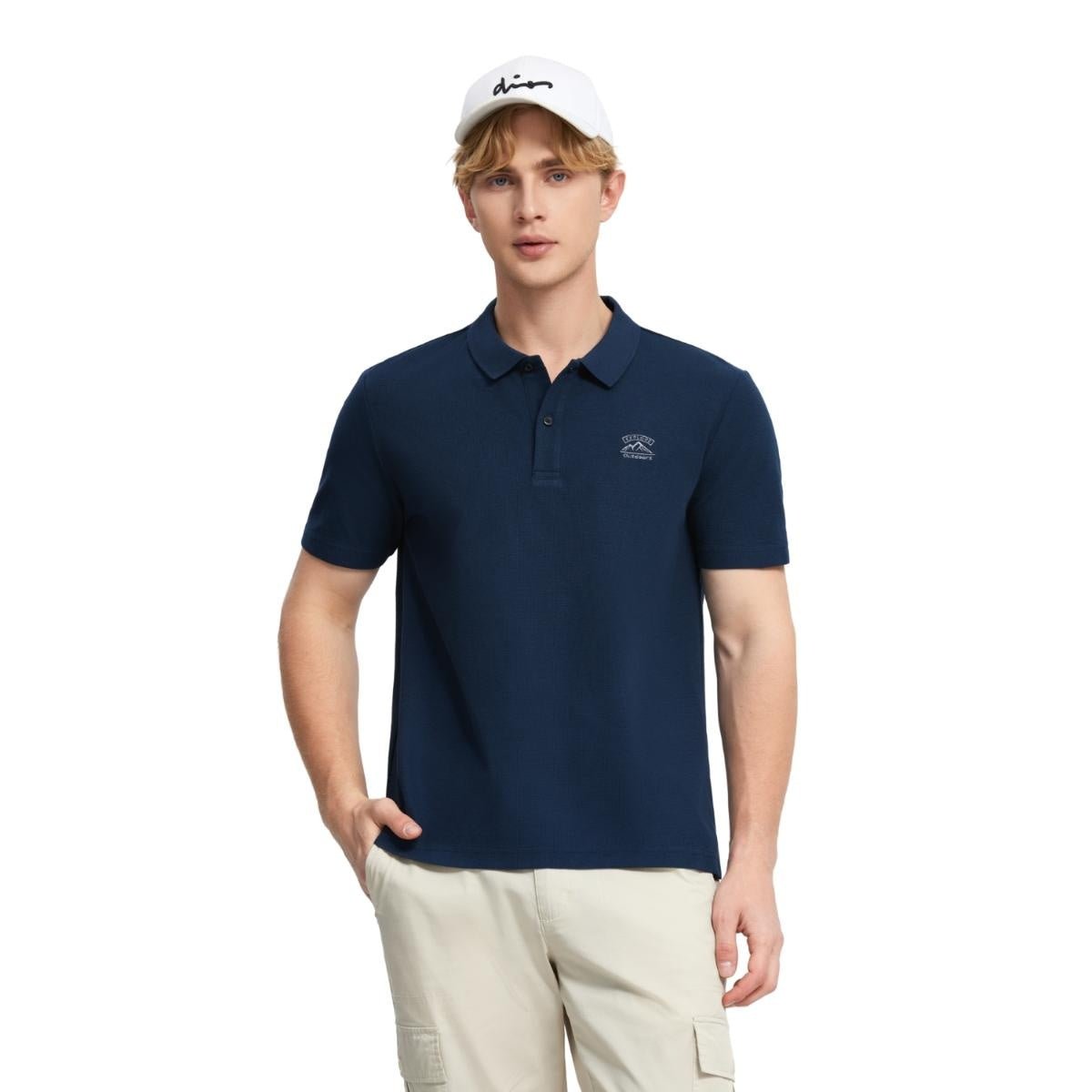 Men's Regular Fit Waffle Knit Polo - Giordano