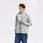 Men's Regular French Terry Hoodie - Grey - Giordano