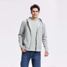 Men's Regular French Terry Hoodie - Grey - Giordano