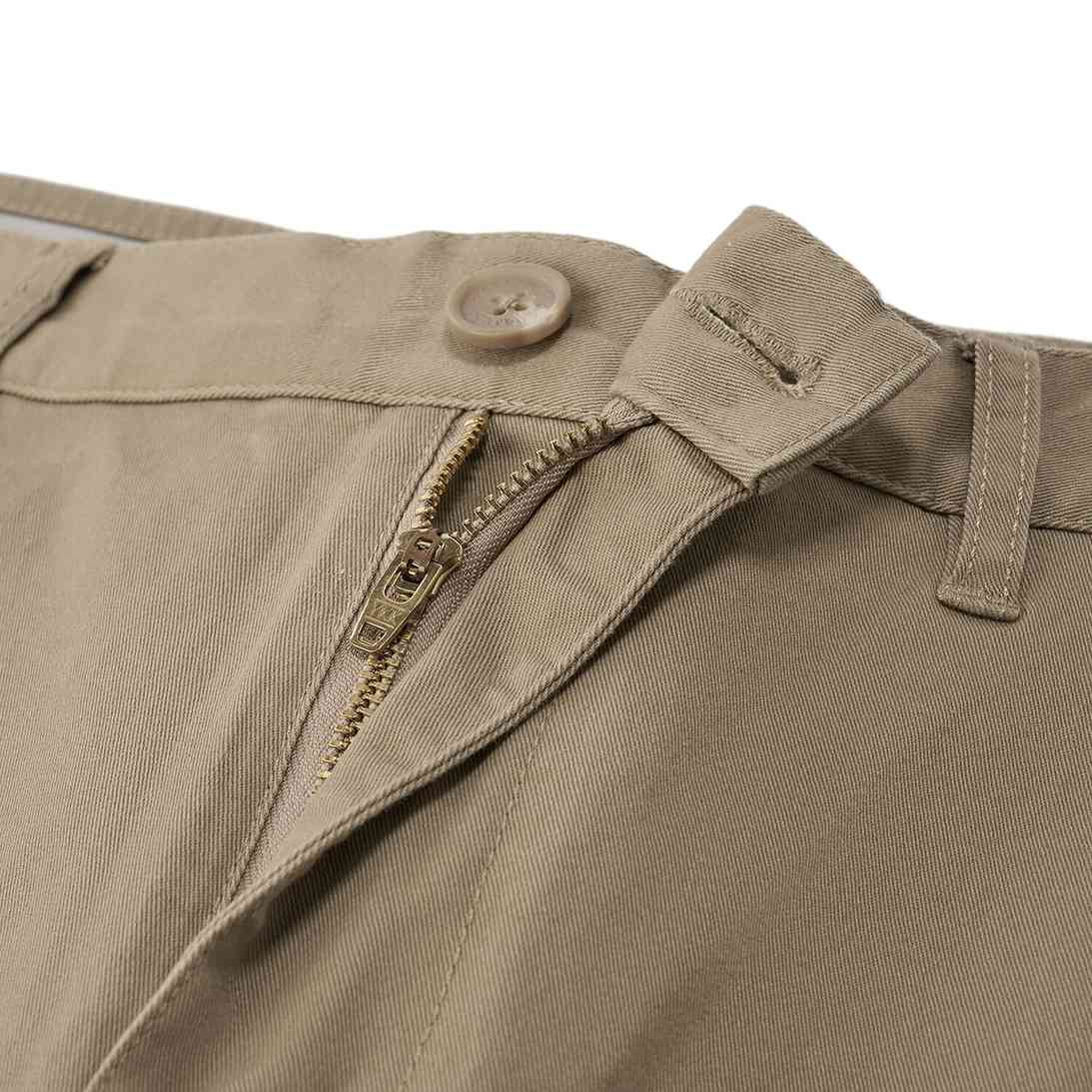 Men's Relax Straight Stretch Twill Khakis - Khaki - Giordano