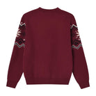 Men’s Relaxed Fit Jacquard Crew Neck Long Sleeve Sweater - Red - Giordano