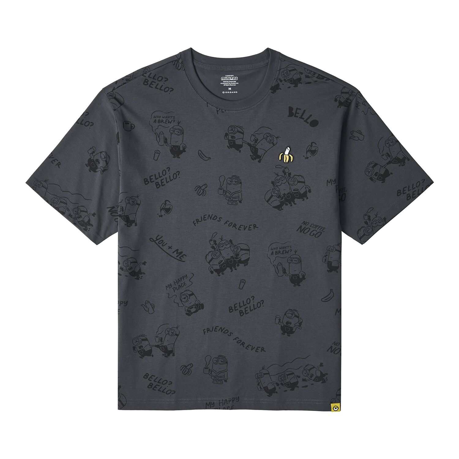 Men's Relaxed Fit Minions Print Tee - Giordano