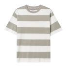 Men's Relaxed Fit Striped Cotton Jersey Tee - Giordano