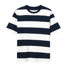 Men's Relaxed Fit Striped Cotton Jersey Tee - Giordano