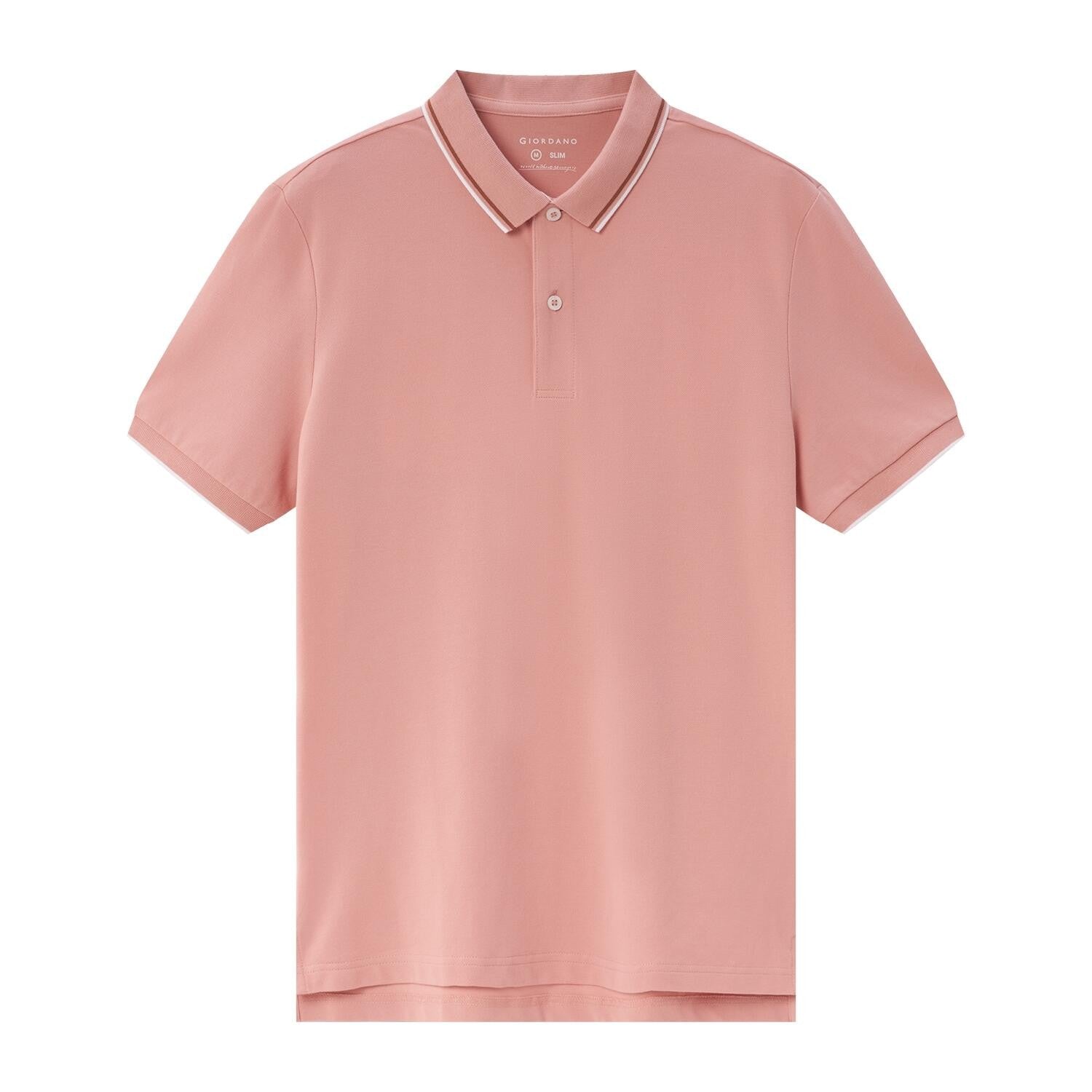 Men's Slim Fit Pique Polo - Giordano