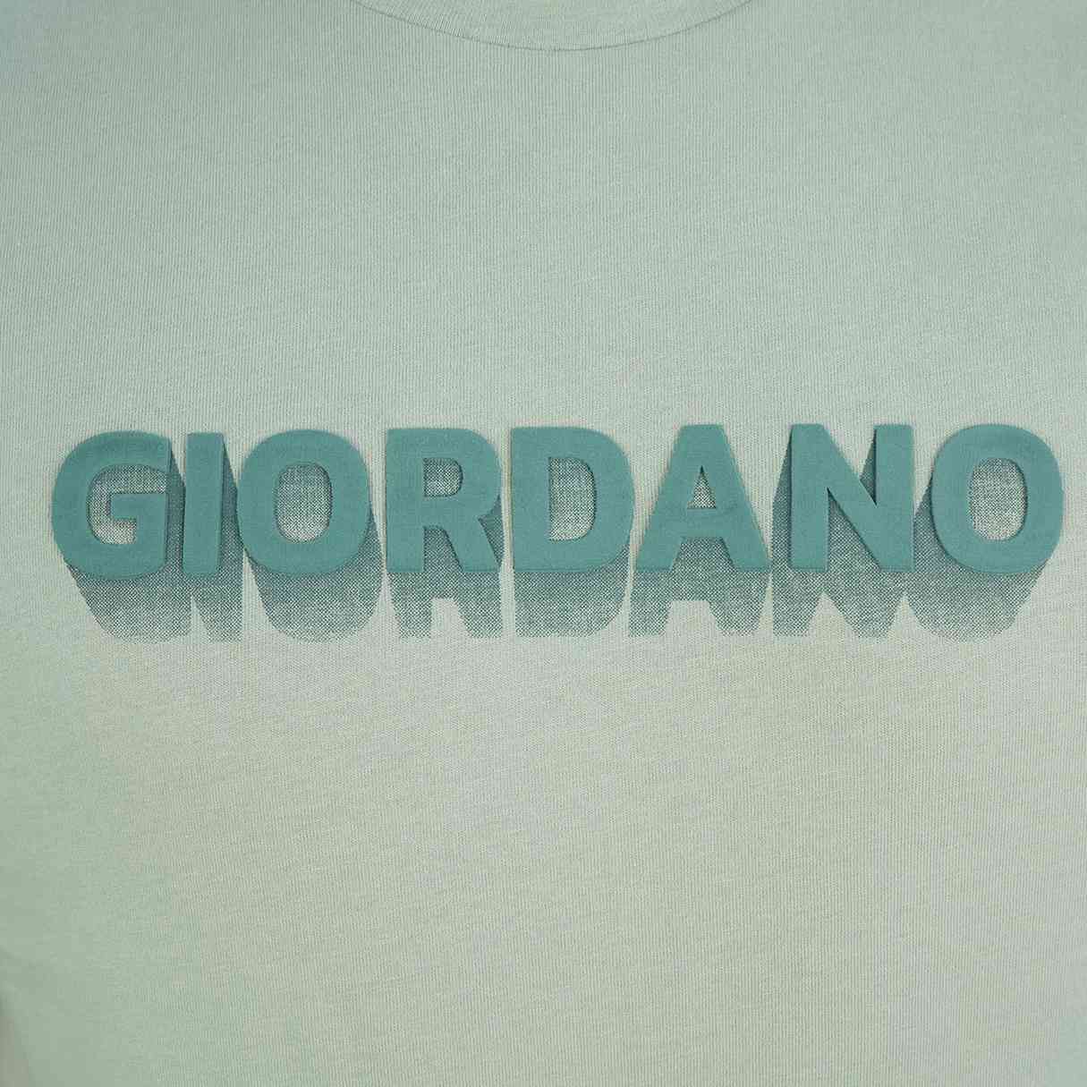 Men's Slim Fit Signature Print Cotton Jersey Tee - Giordano