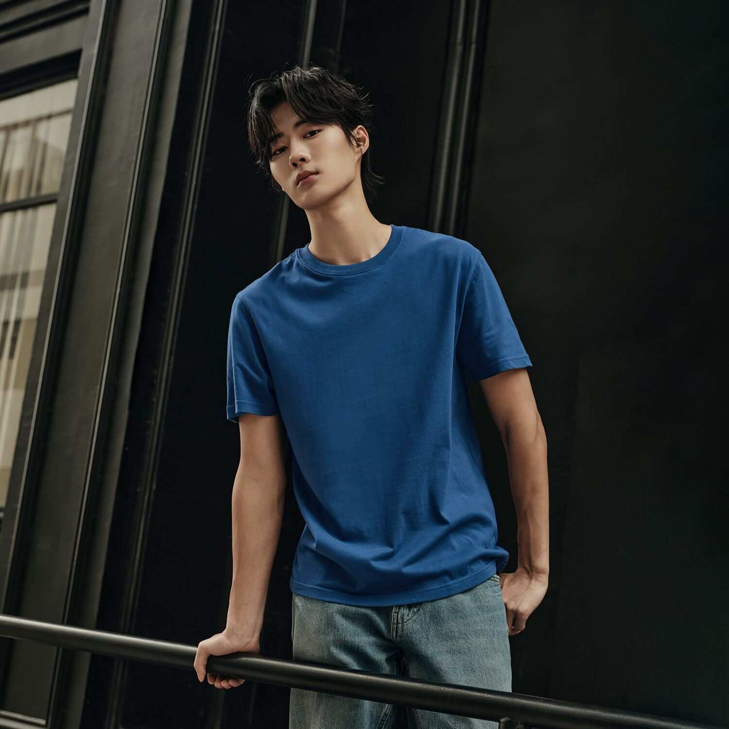Men’s Slim Fit Tee –Lightweight & Everyday Comfort | Korea Collection - Giordano