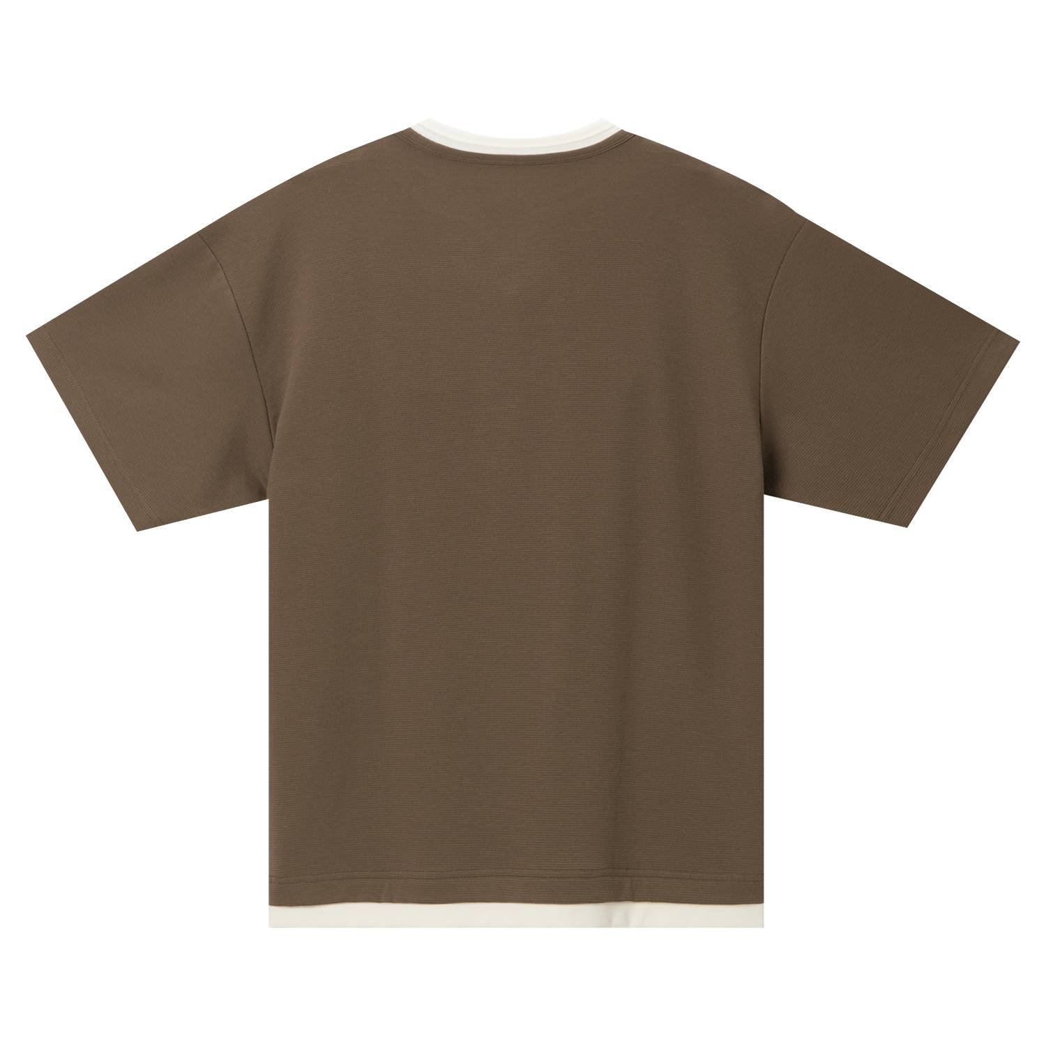 Men's Waffle Crew Neck Oversized Tee - Giordano