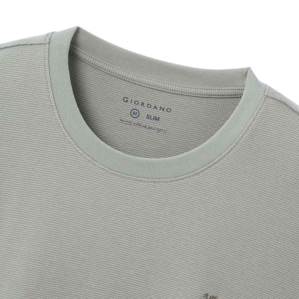 Men's Waffle Crew Neck Tee - Giordano