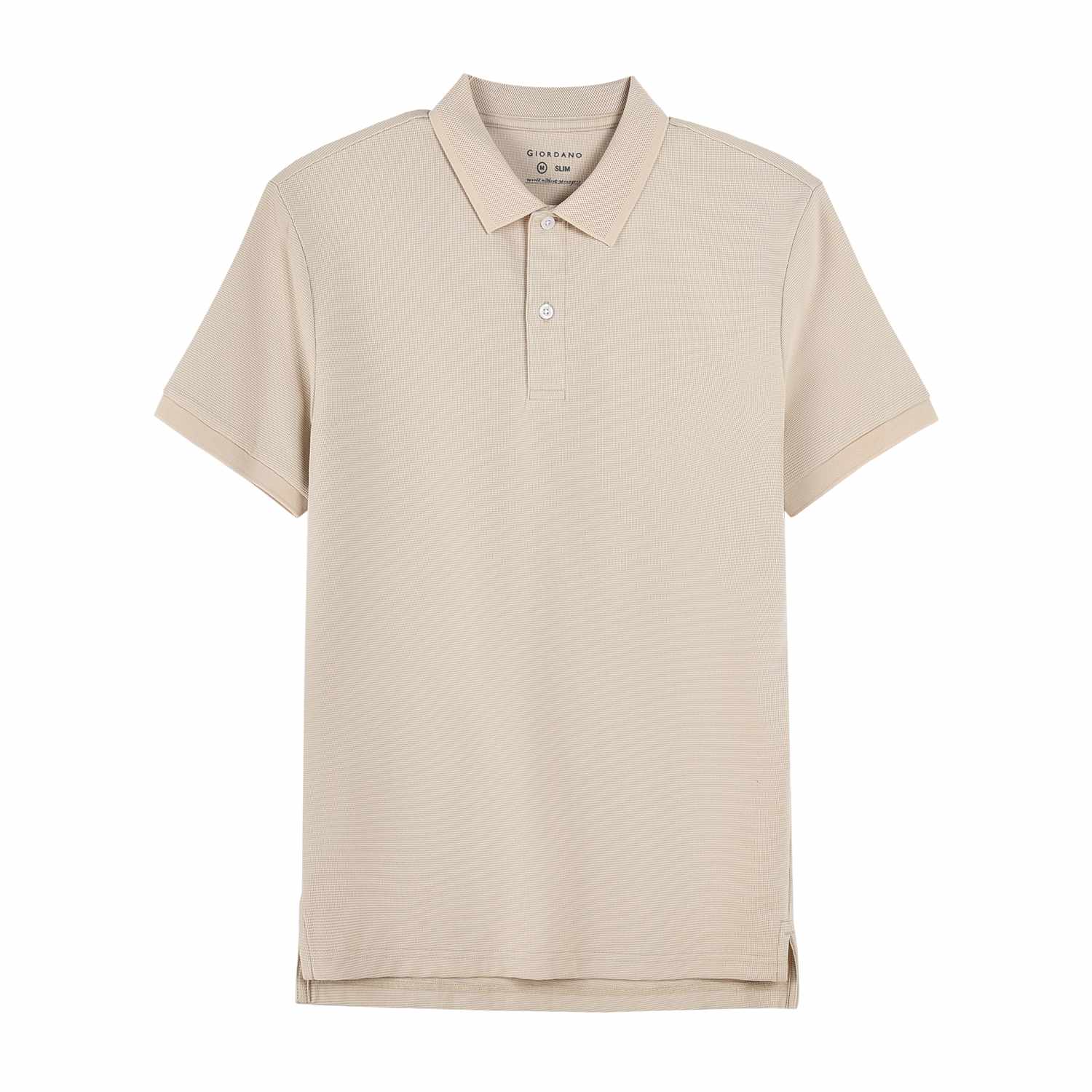 Men's Waffle Solid Polo - Giordano