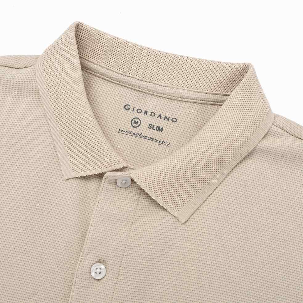 Men's Waffle Solid Polo - Giordano