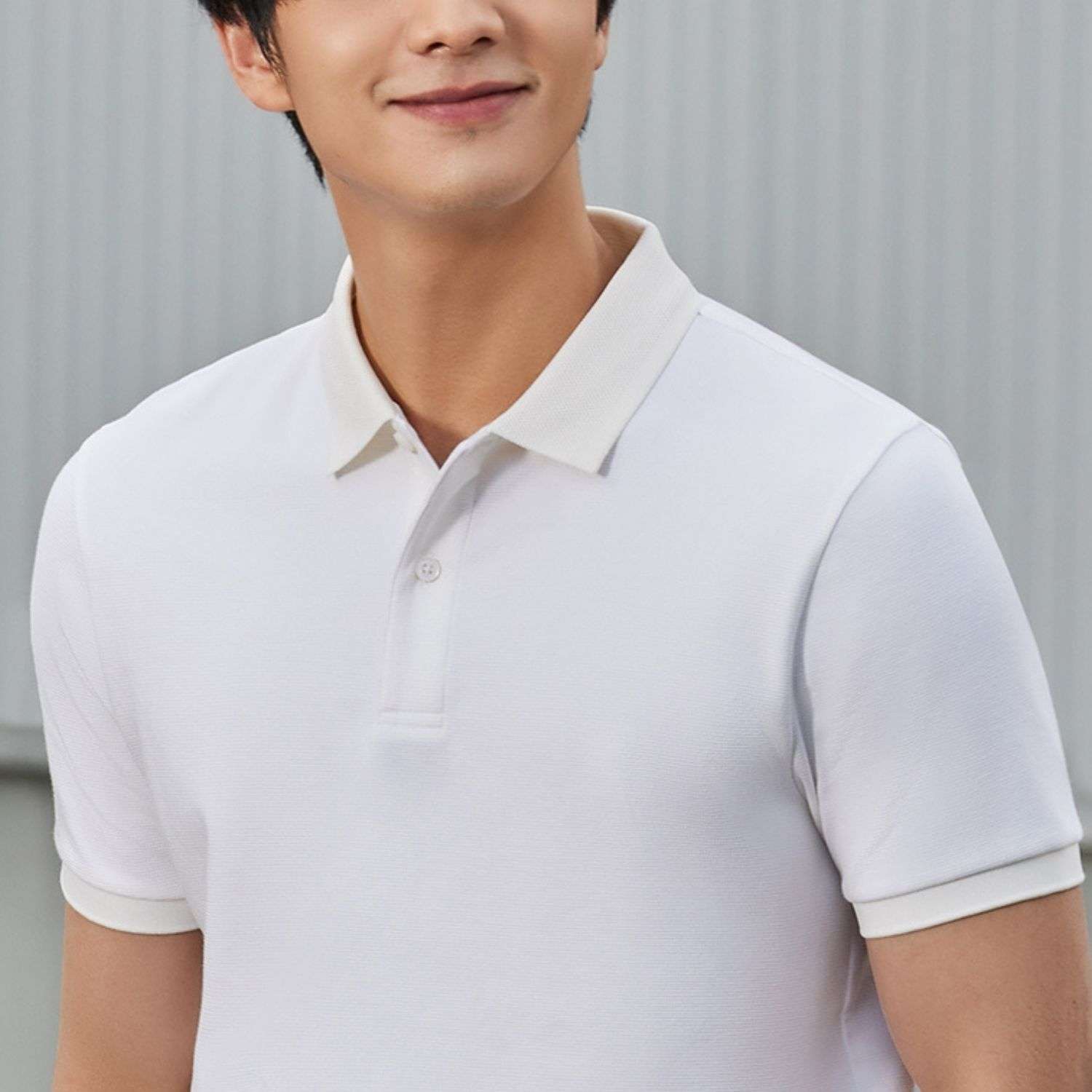 Men's Waffle Solid Polo - Giordano