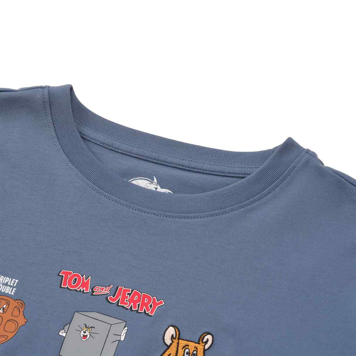 Women’s Crew Neck Print Tee - Tom & Jerry - Blue - Giordano