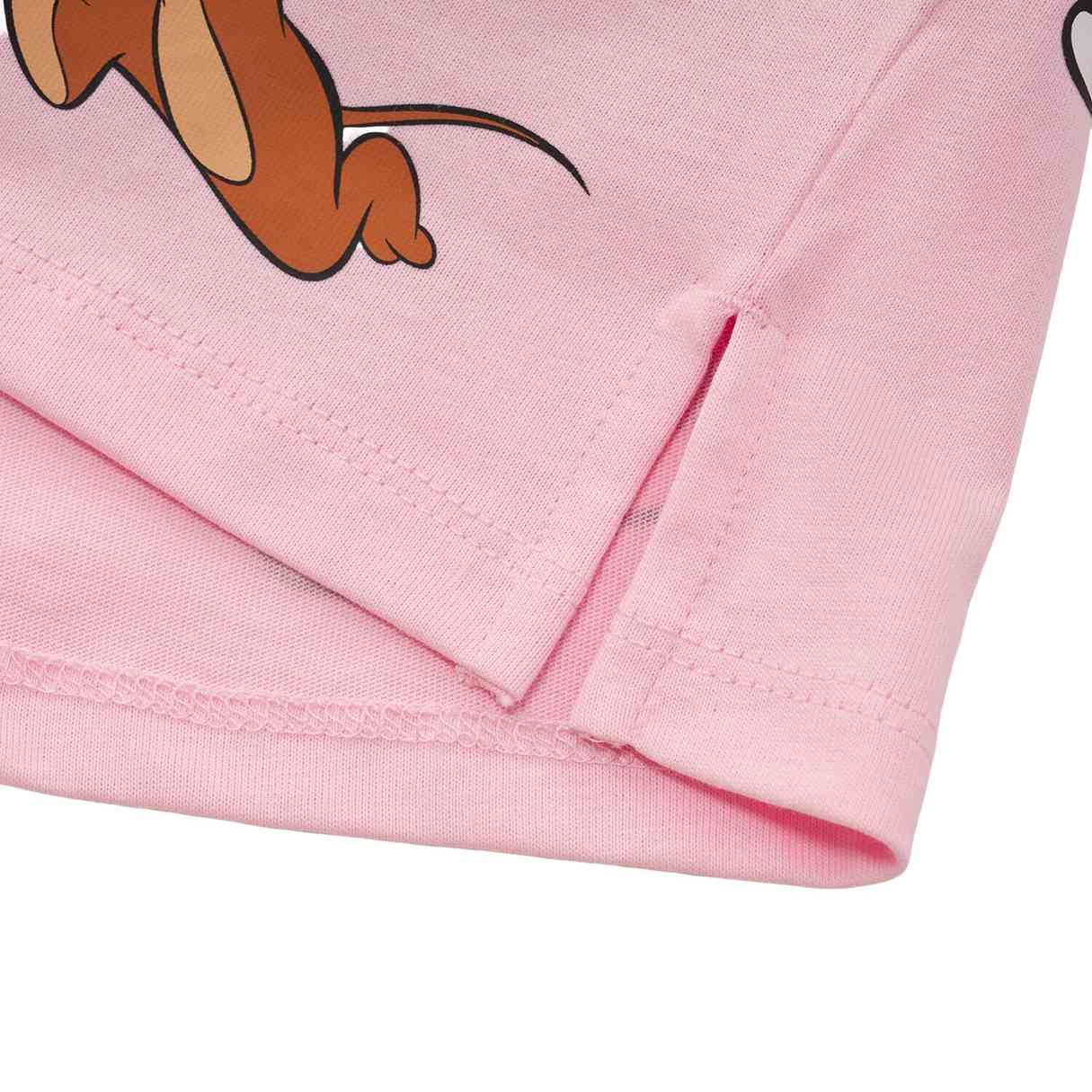 Women’s Crew Neck Print Tee - Tom & Jerry - Pink - Giordano