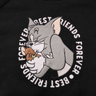 Women’s French Terry Long Sleeve Crew Neck Sweatshirt – Tom & Jerry - Black - Giordano