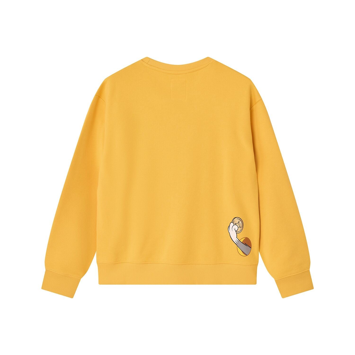 Women’s French Terry Long Sleeve Crew Neck Sweatshirt – Tom & Jerry - Yellow - Giordano
