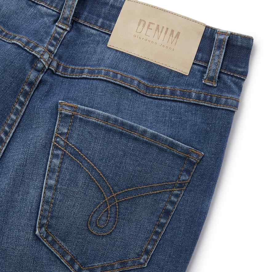 Women's High Rise Slim Tapered Jeans - Blue - Giordano