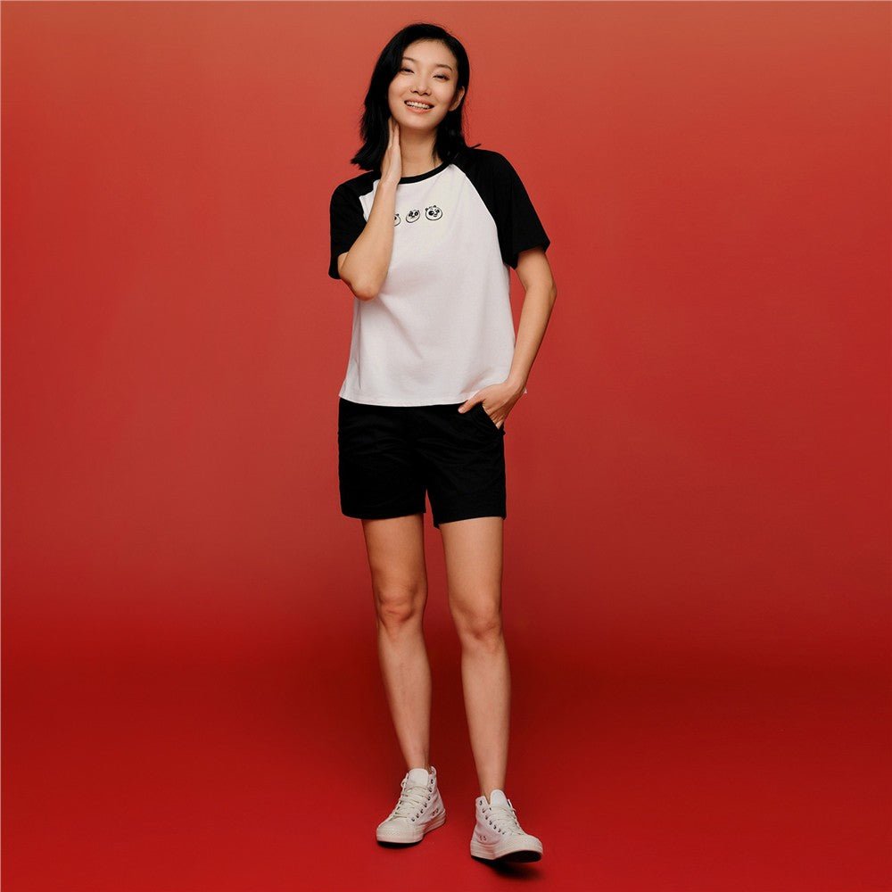 Women's Kung Fu Panda Cotton Jersey Crew Neck Short Sleeve Print Tee - Giordano