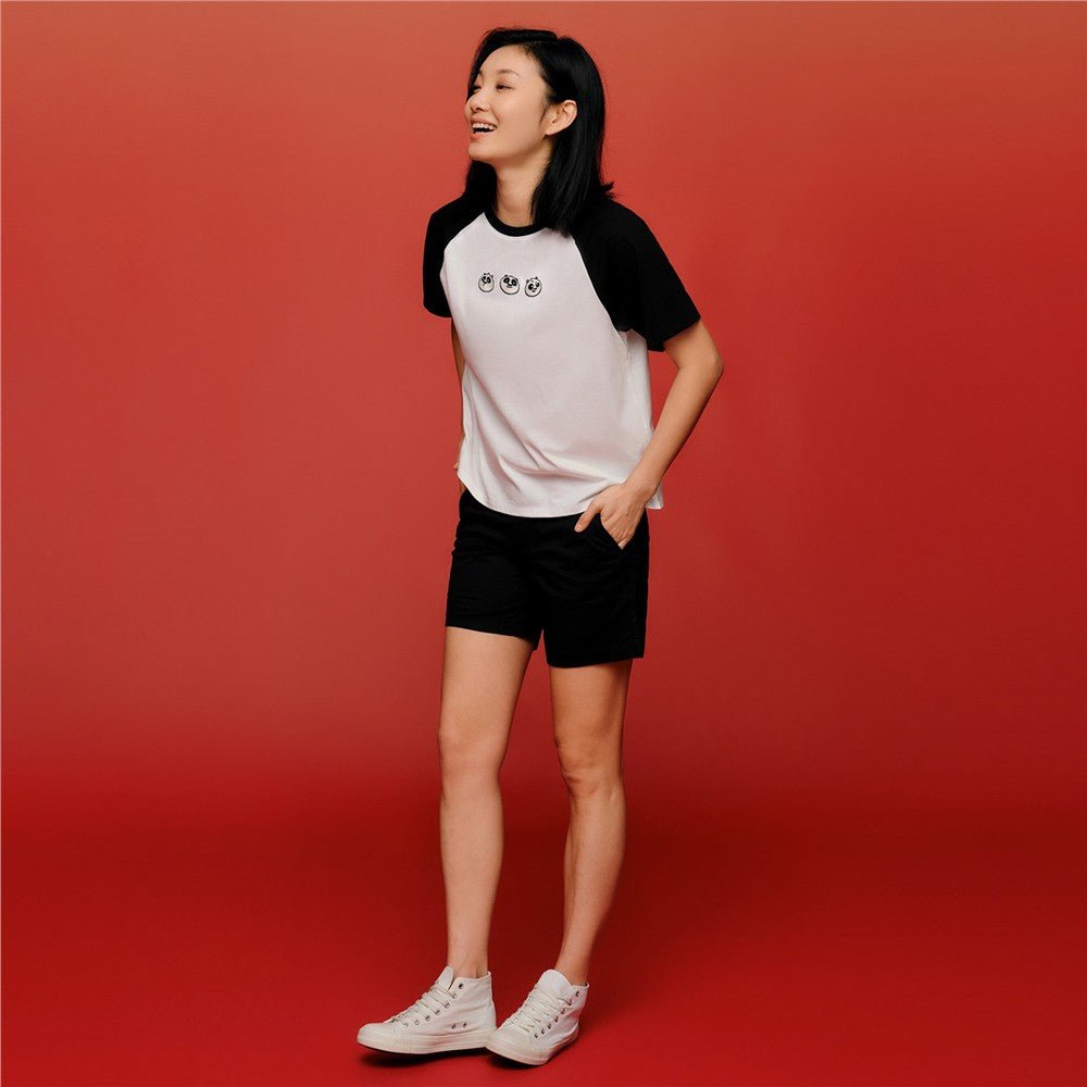 Women's Kung Fu Panda Cotton Jersey Crew Neck Short Sleeve Print Tee - Giordano