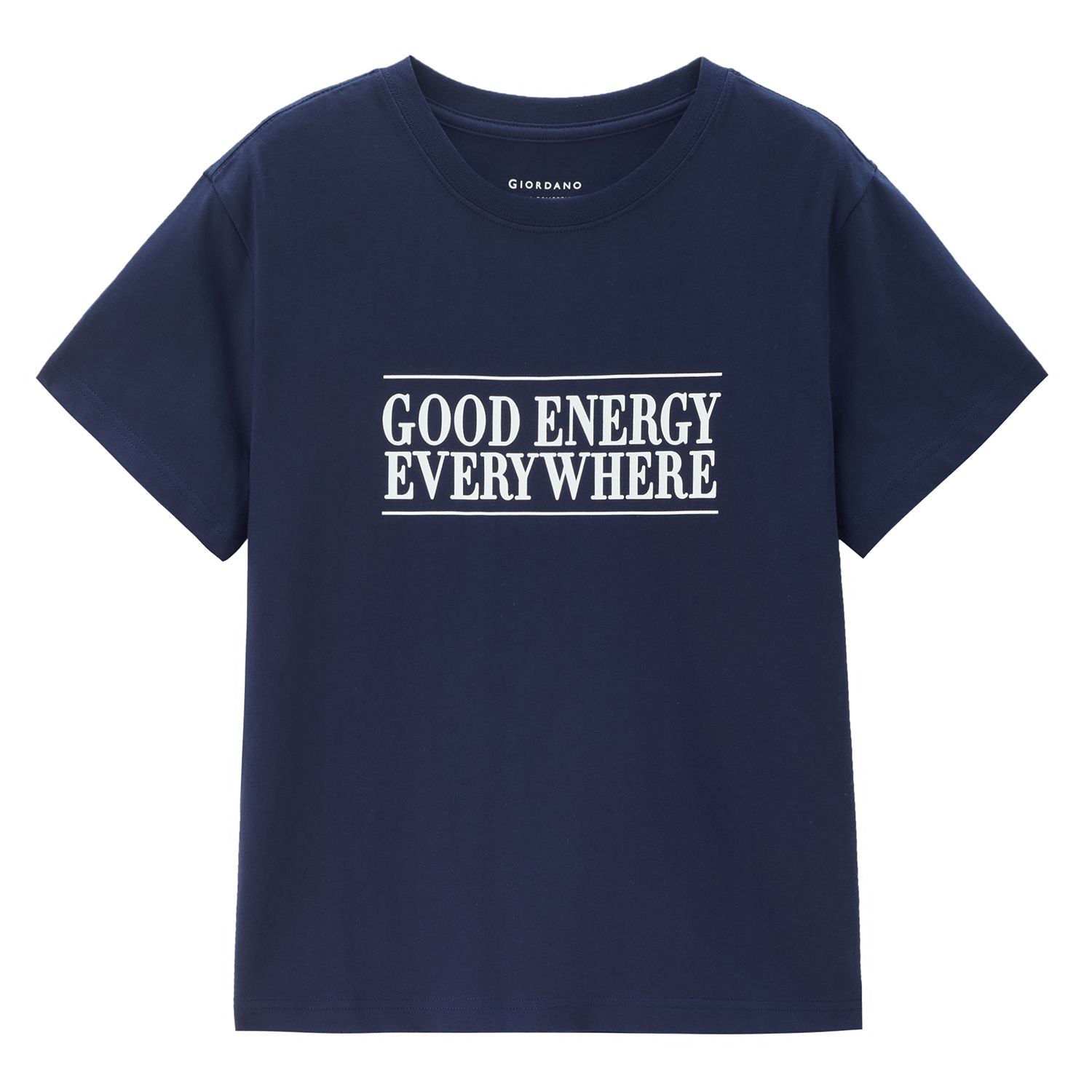 Women's Loose Fit Graphic Print Tee | Korea Collection - Blue - Giordano