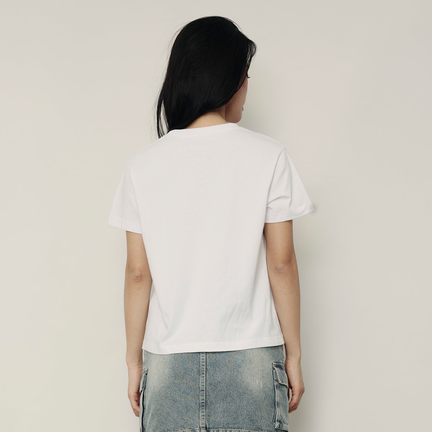 Women's Loose Fit Graphic Print Tee | Korea Collection - White - Giordano