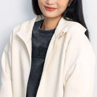 Women's Loose Fit Interlock Knit Hoodie - Giordano