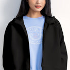 Women's Loose Fit Interlock Knit Hoodie - Giordano