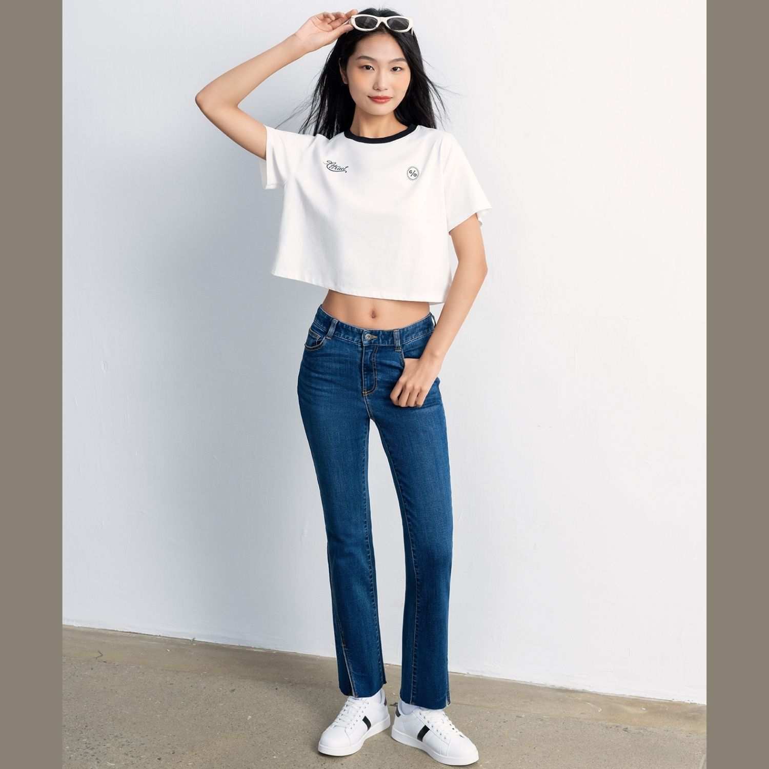 Women's New Preppy Print Tee - Giordano