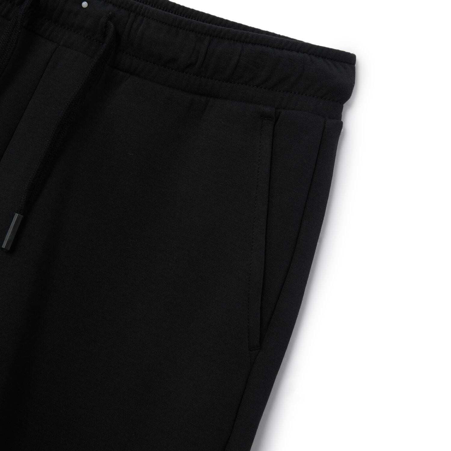Women's Regular Fit High - Waist Interlock Cargo Joggers - Black - Giordano