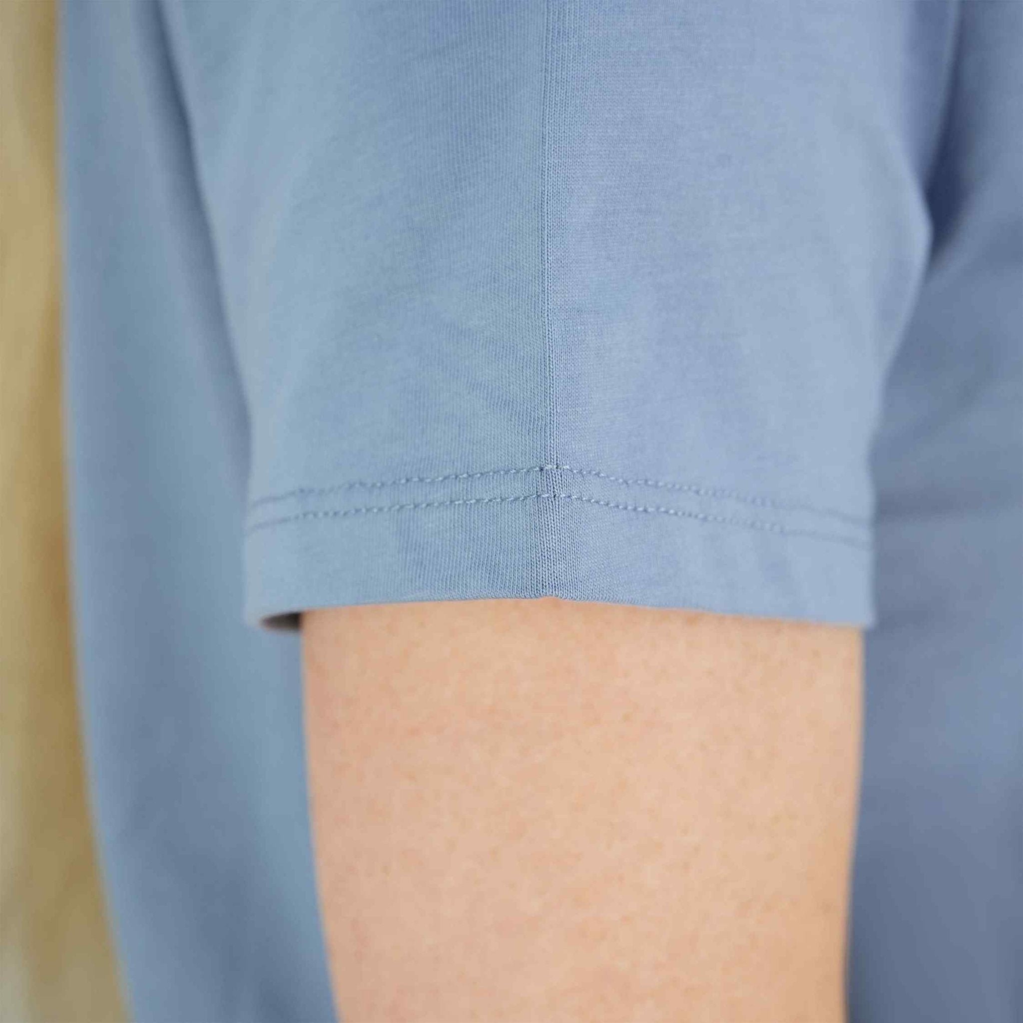 Women's Signature Print Tee | Comfort Fit Crew Neck - Blue - Giordano