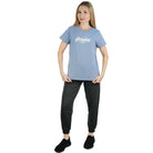 Women's Signature Print Tee | Comfort Fit Crew Neck - Blue - Giordano